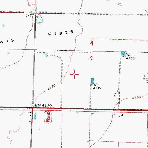 Topographic Map of 00257 Water Well, NM