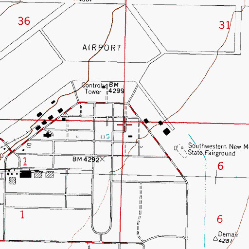 Topographic Map of 10158 Water Well, NM
