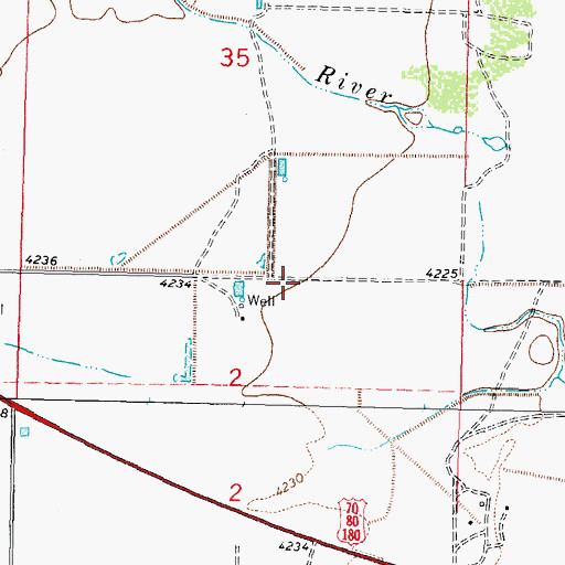Topographic Map of 00333 Water Well, NM
