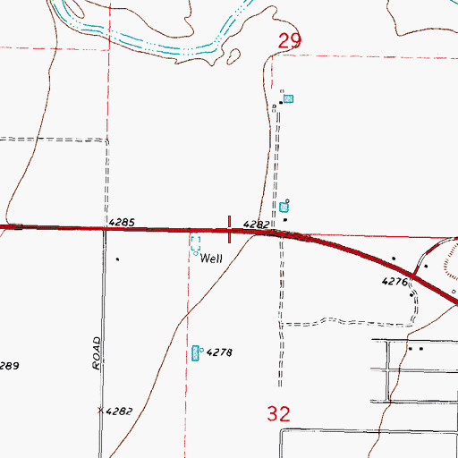 Topographic Map of 00056 Water Well, NM