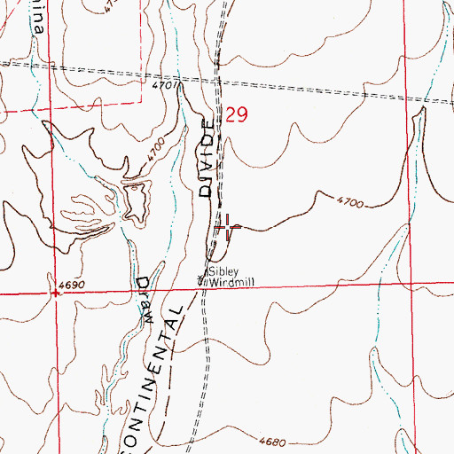 Topographic Map of 06039 Water Well, NM