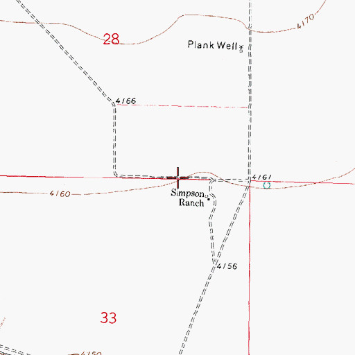 Topographic Map of 01602 Water Well, NM