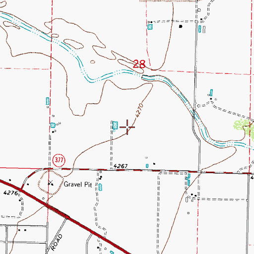 Topographic Map of 00047 Water Well, NM