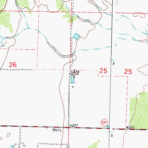 Topographic Map of 00030 Water Well, NM