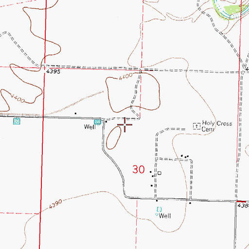 Topographic Map of 10093 Water Well, NM