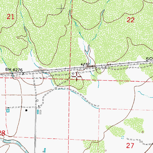 Topographic Map of 10061 Water Well, NM