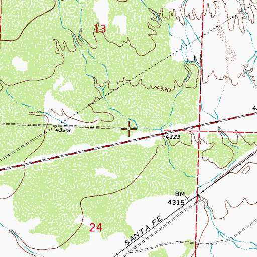Topographic Map of 00087 Water Well, NM