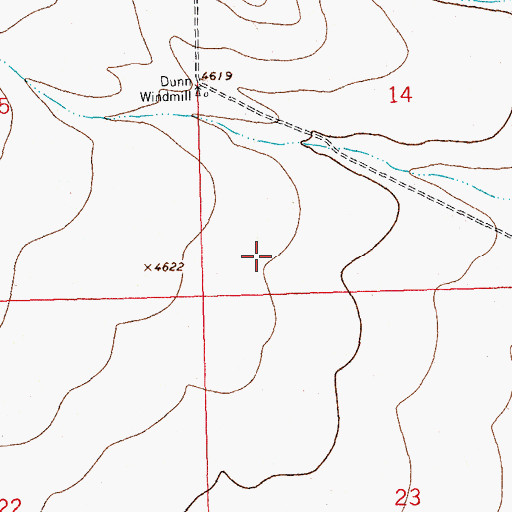 Topographic Map of 06037 Water Well, NM