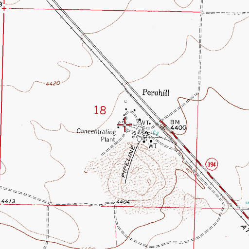 Topographic Map of 00092 Water Well, NM