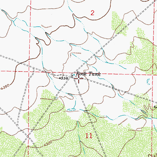 Topographic Map of 00022 Water Well, NM