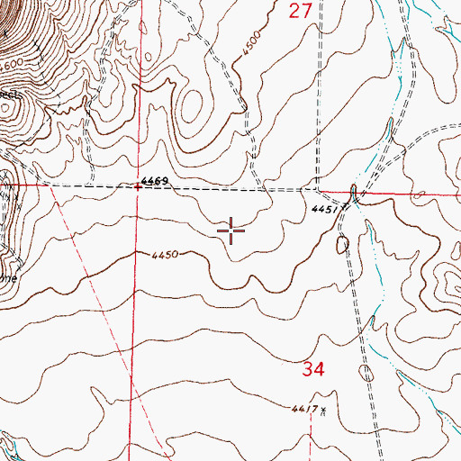Topographic Map of 06135 Water Well, NM