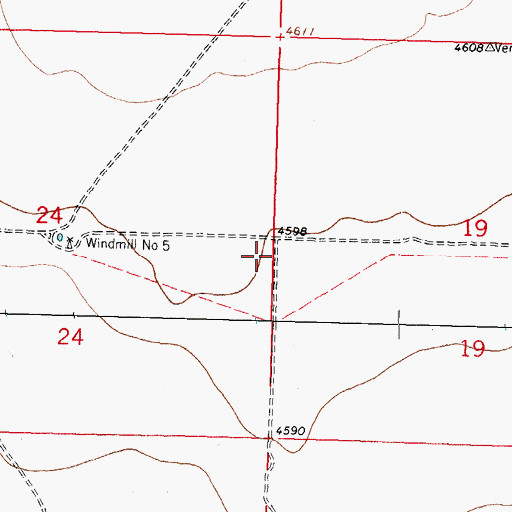 Topographic Map of 01676 Water Well, NM