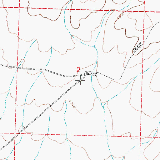 Topographic Map of 01244 Water Well, NM