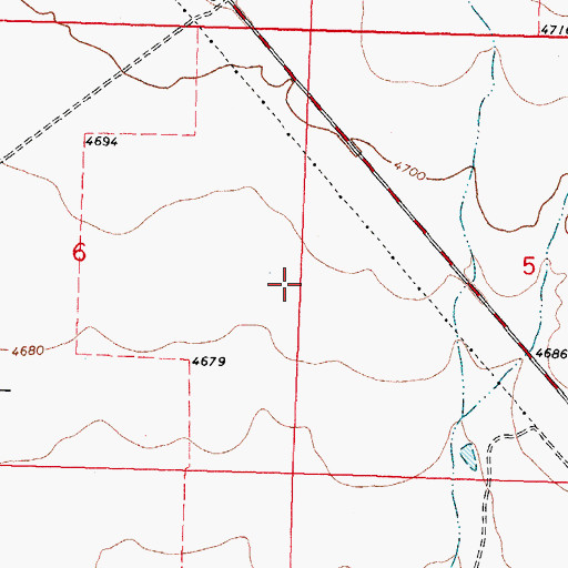 Topographic Map of 01236 Water Well, NM