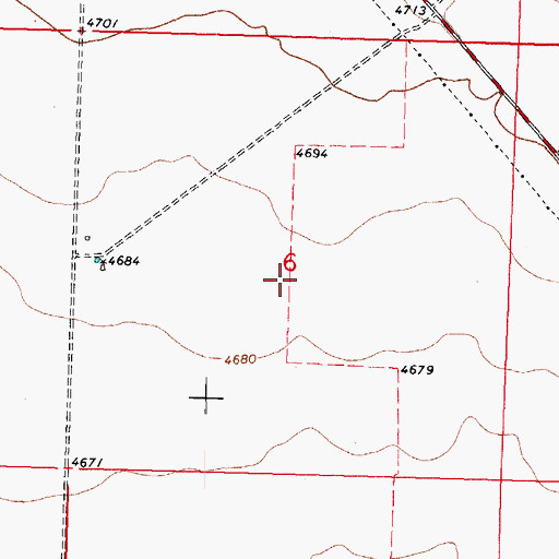 Topographic Map of 10036 Water Well, NM