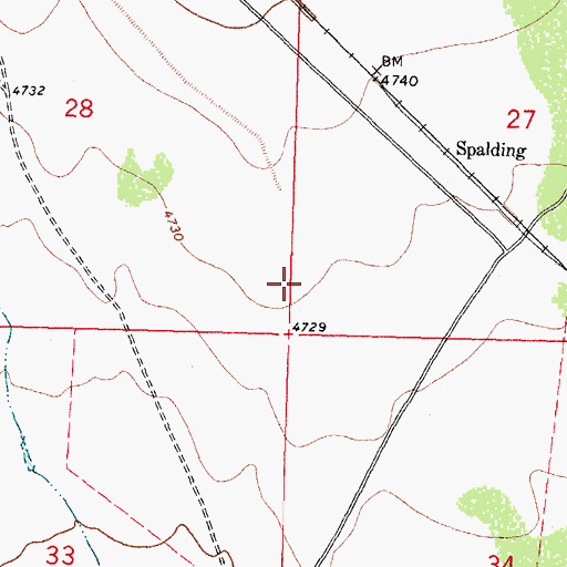 Topographic Map of 10031 Water Well, NM