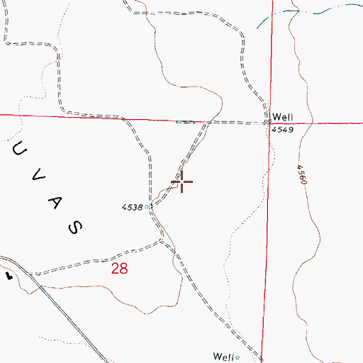 Topographic Map of 05012 Water Well, NM