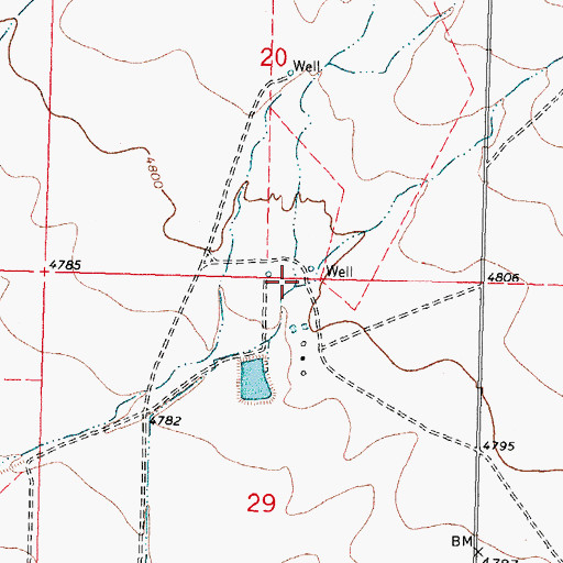 Topographic Map of 01291 Water Well, NM