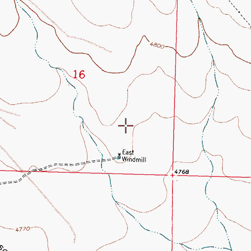 Topographic Map of 05016 Water Well, NM