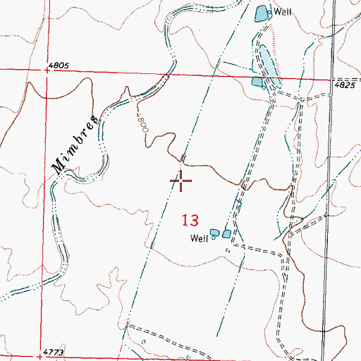 Topographic Map of 10025 Water Well, NM