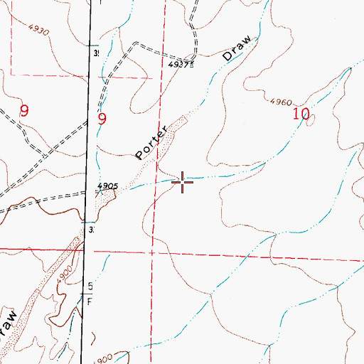Topographic Map of 01285 Water Well, NM