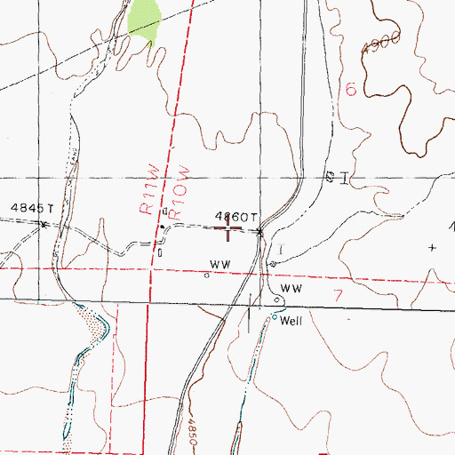 Topographic Map of 10024 Water Well, NM