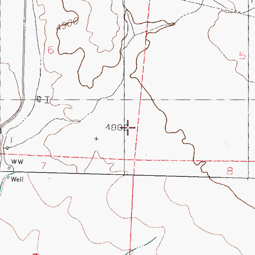 Topographic Map of 10022 Water Well, NM