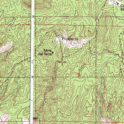 Topographic Map of Test 3 Water Well, NM