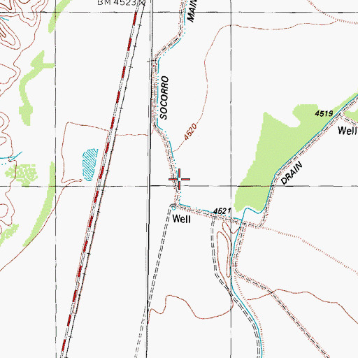 Topographic Map of 9 Water Well, NM