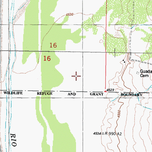 Topographic Map of RG 14530 Water Well, NM