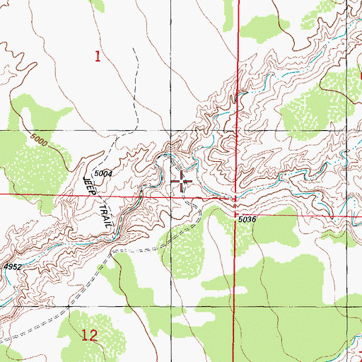 Topographic Map of RG 12961 Water Well, NM