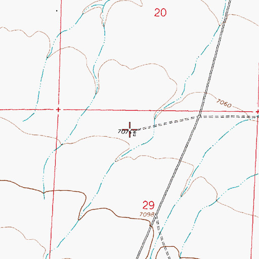 Topographic Map of Plains Water Well, NM