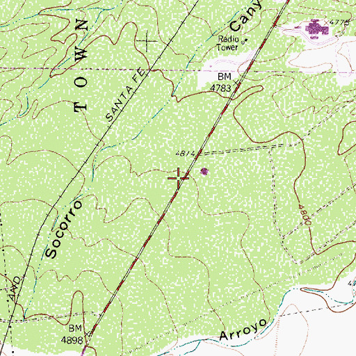 Topographic Map of RG 5398 Water Well, NM