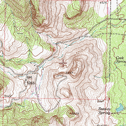 Topographic Map of RG 32240 Water Well, NM