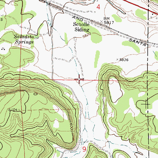 Topographic Map of RG 34050 Water Well, NM
