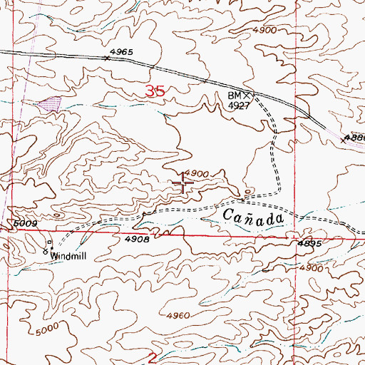 Topographic Map of Smith Headquarters Water Well, NM