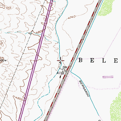 Topographic Map of RG-12197 Water Well, NM