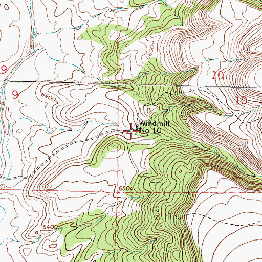 Topographic Map of Number 10 Water Well, NM