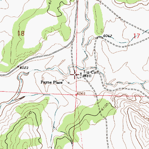 Topographic Map of Tin Can Water Well, NM