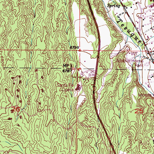 Topographic Map of RG-1516 Water Well, NM