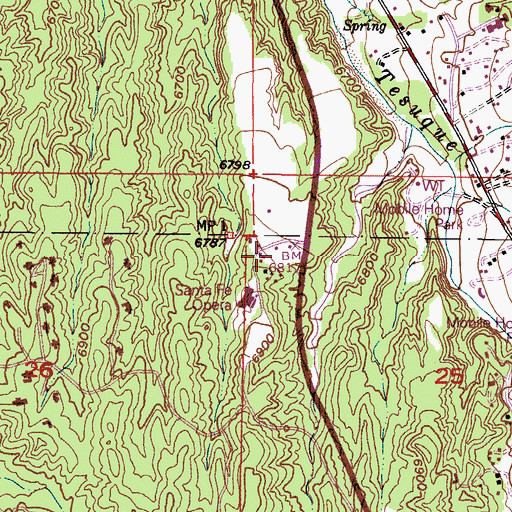 Topographic Map of Corral Water Well, NM