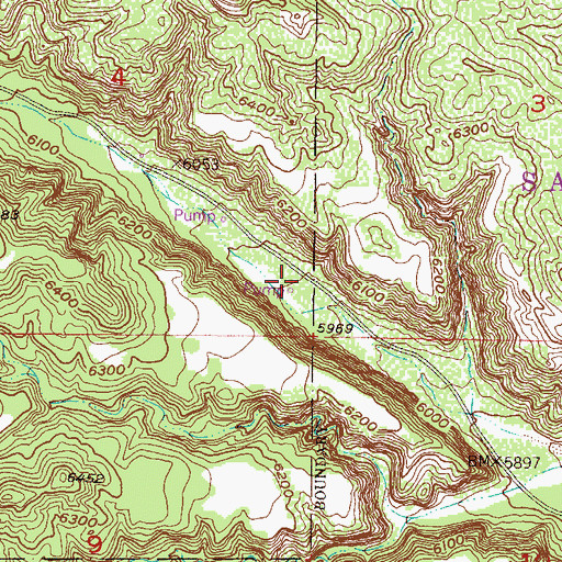 Topographic Map of Guaje 1 Water Well, NM