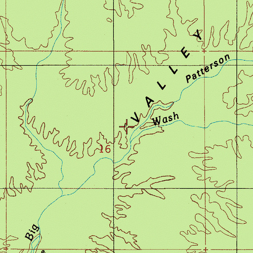 Topographic Map of Patterson Ravine, AZ