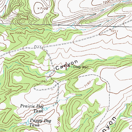 Topographic Map of Deep Water Well, NM