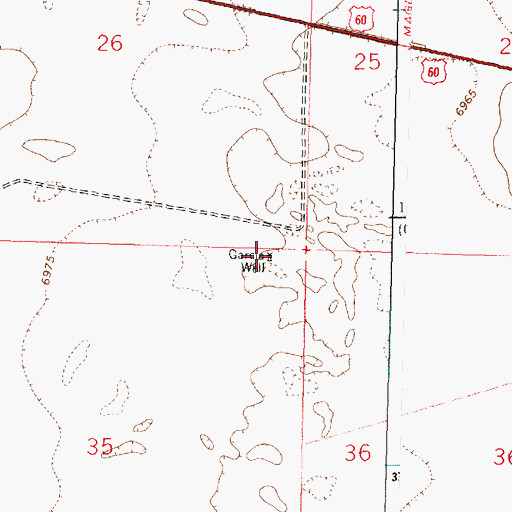Topographic Map of Garcia Water Well, NM