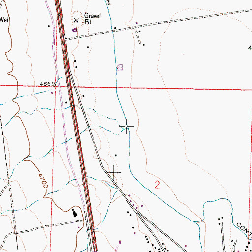 Topographic Map of 10032 Water Well, NM