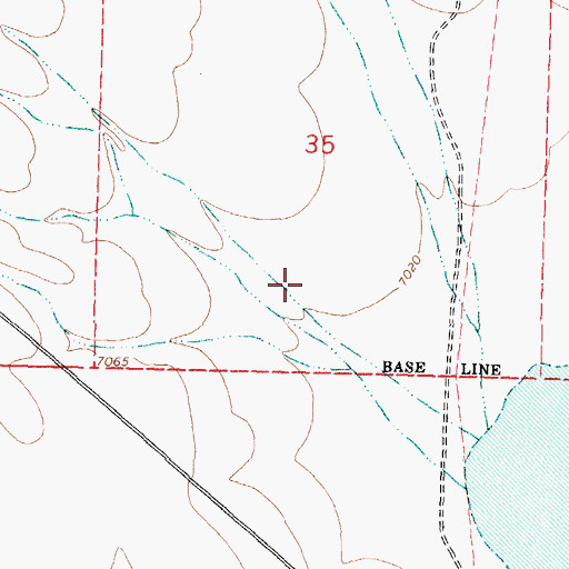 Topographic Map of 10003 Water Well, NM