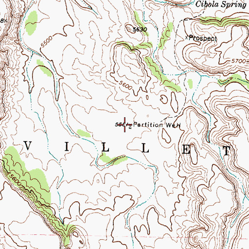 Topographic Map of 10029 Water Well, NM