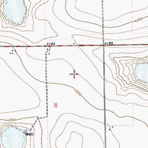 Topographic Map of 11144 Water Well, NM