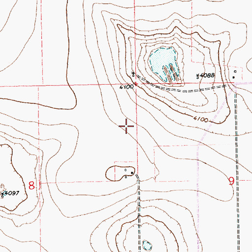Topographic Map of 11176 Water Well, NM
